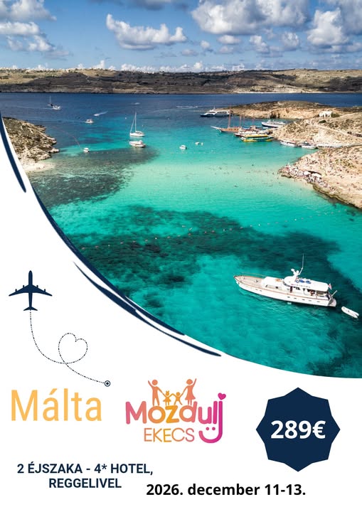 Málta – 2026. december 11–13., 289 euró/fő